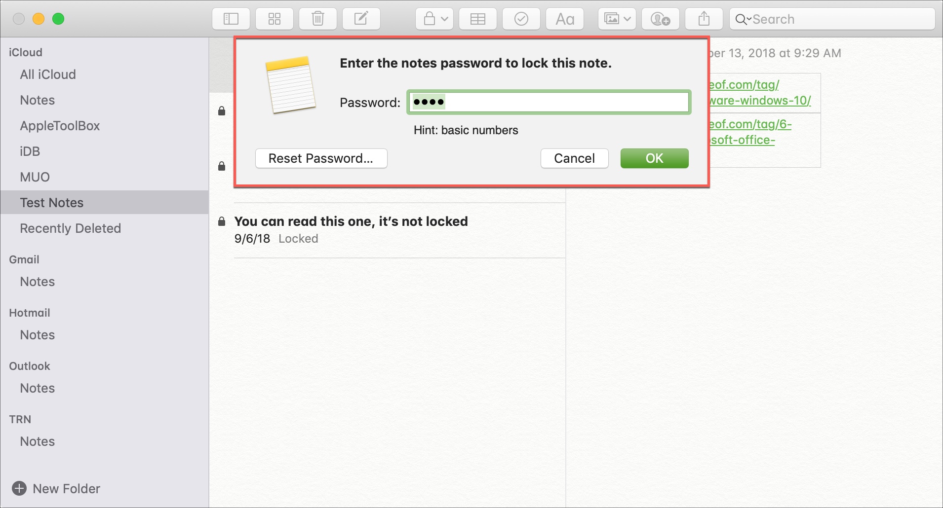 How to reset your Notes password on iPhone, iPad and Mac