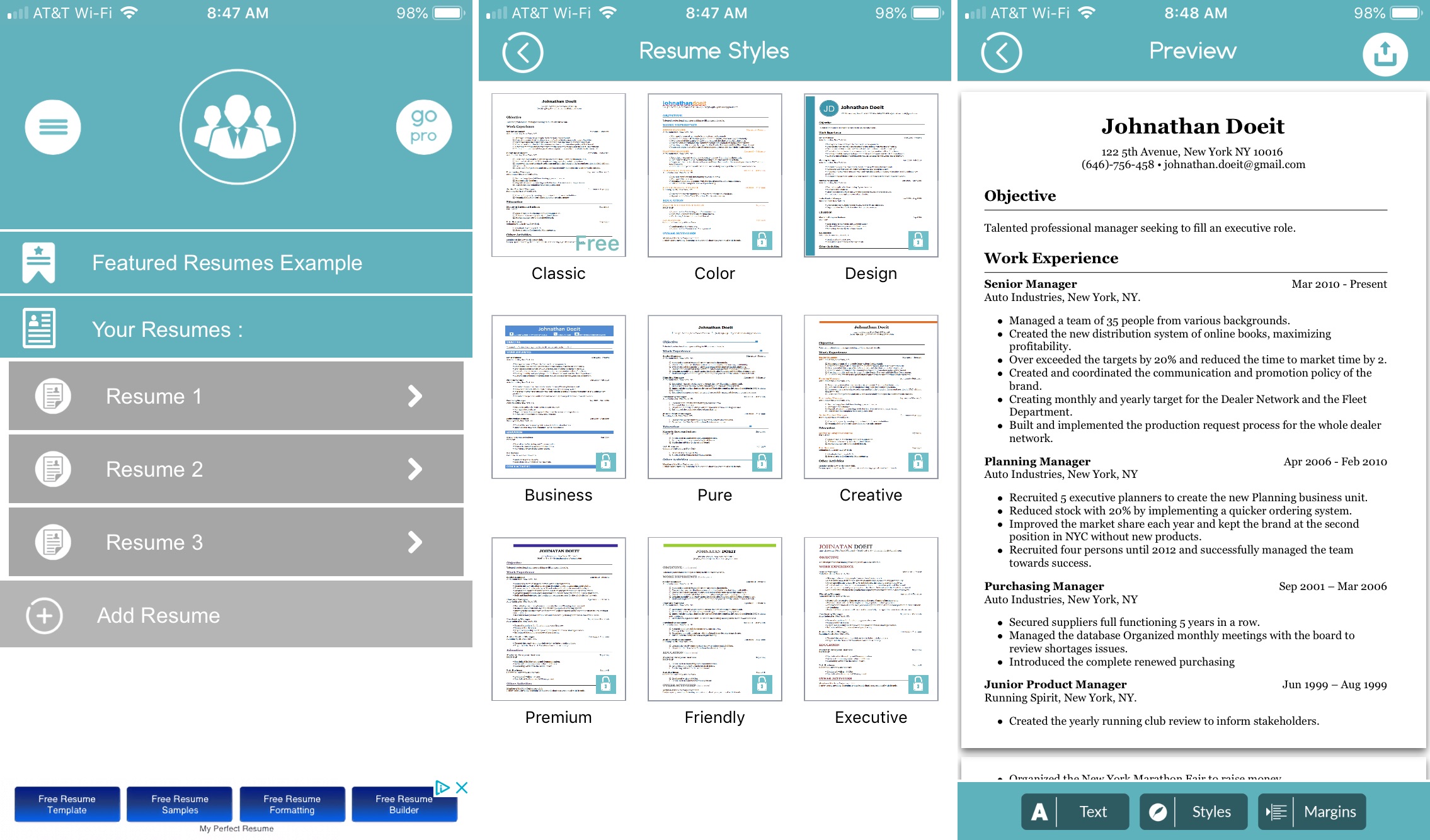 the best apps for creating resumes on iphone and ipad
