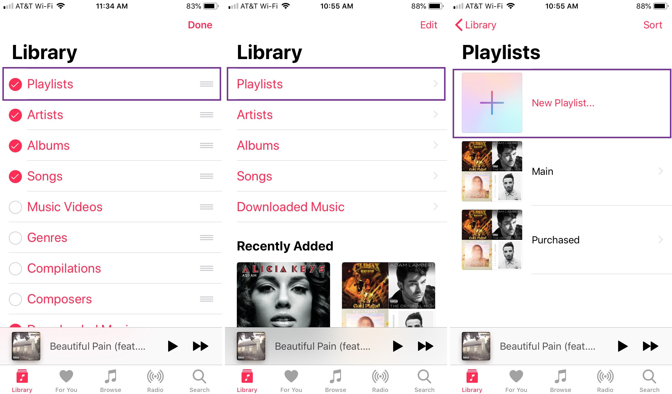 Create Playlist Music App iPhone