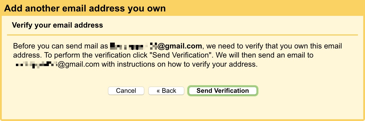 Gmail Verify Alias Email Address