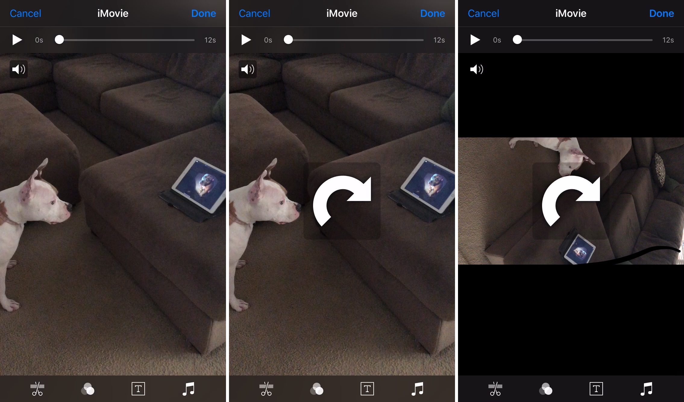 Rotate Videos on iPhone with iMovie