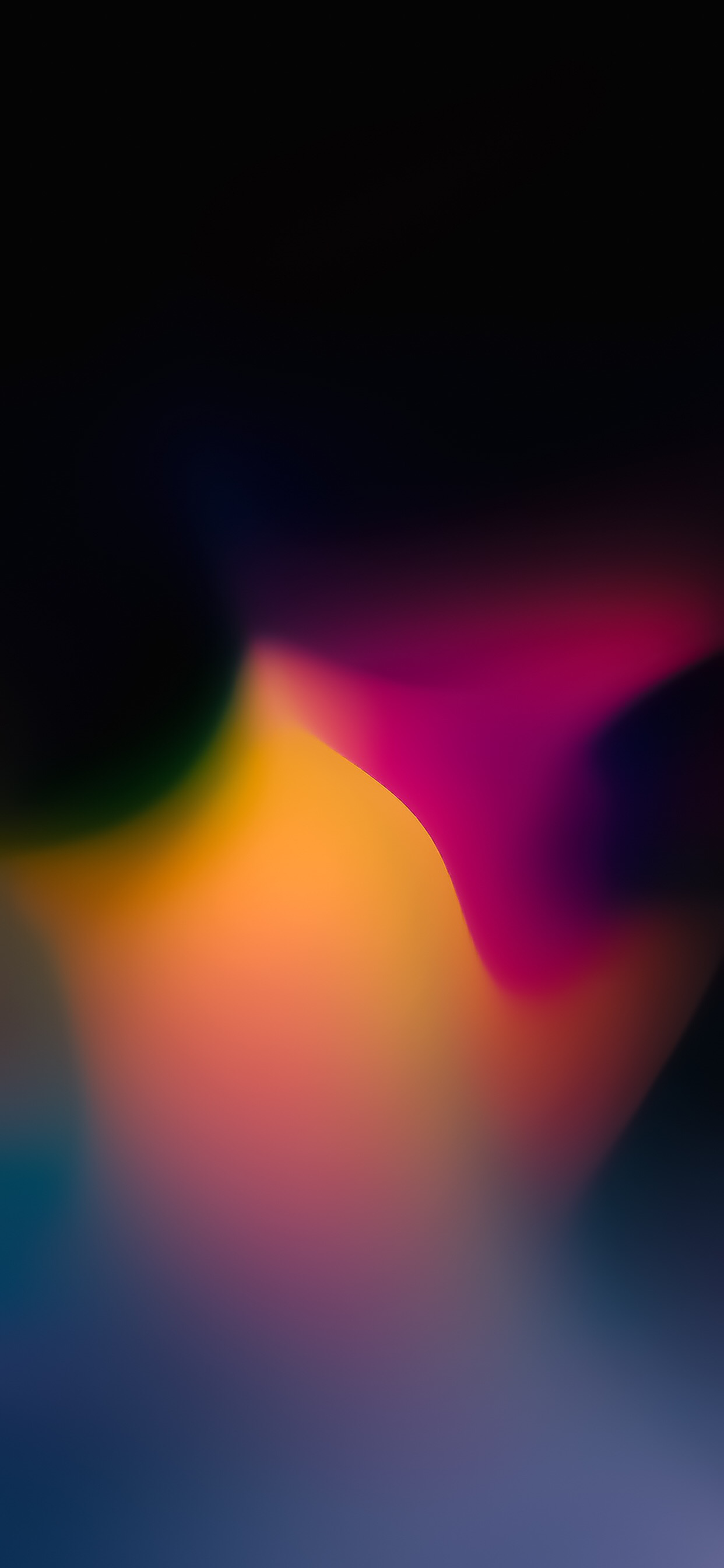 FluidiMix v2 for iPhoneXSMAX-yellow pink true black gradient wallpaper iphone ar72014