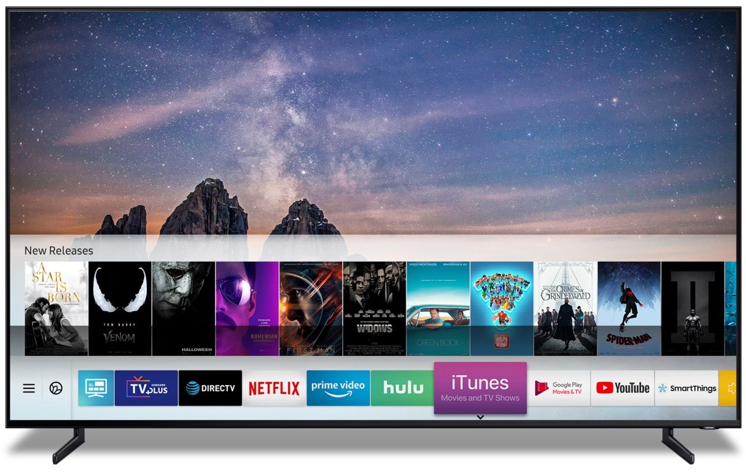 Samsung smart TV iTunes Movies and TV shows