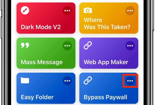 How to bypass article paywalls - the Library tab in the Shortcuts app