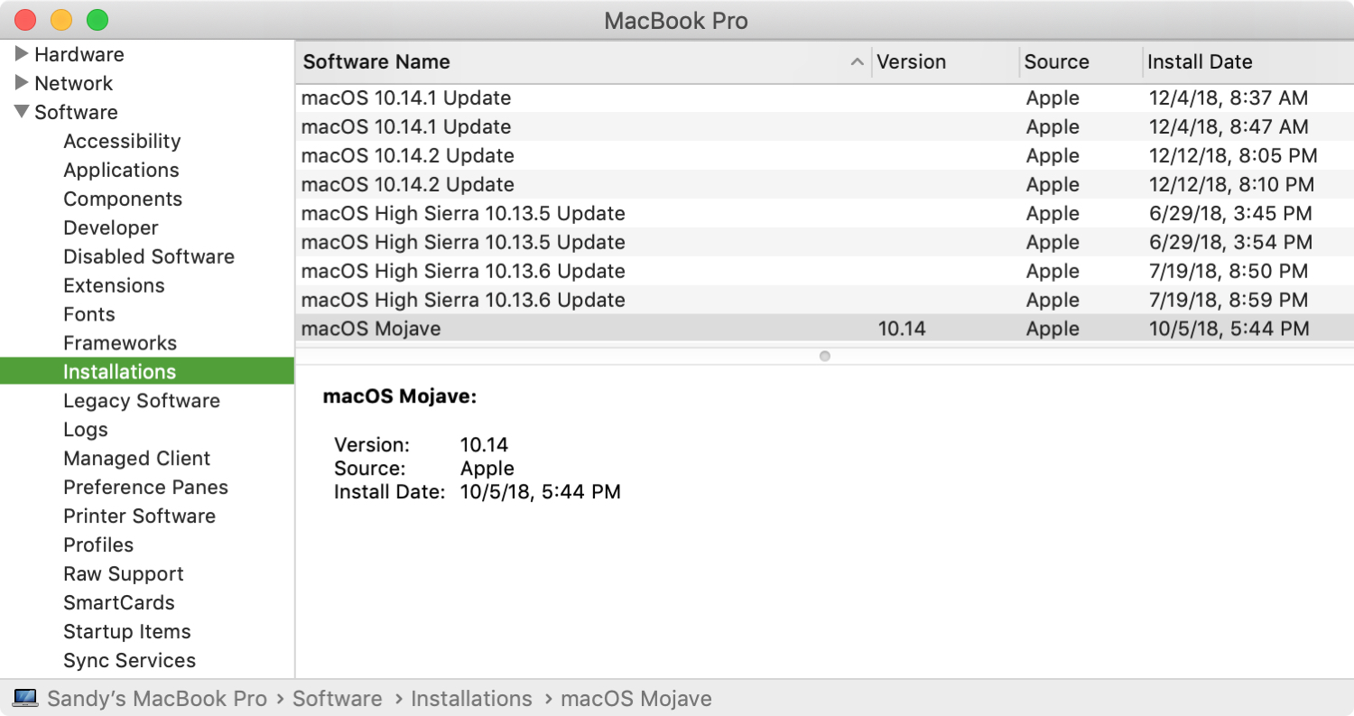 How often do apple update macbook pro rado com