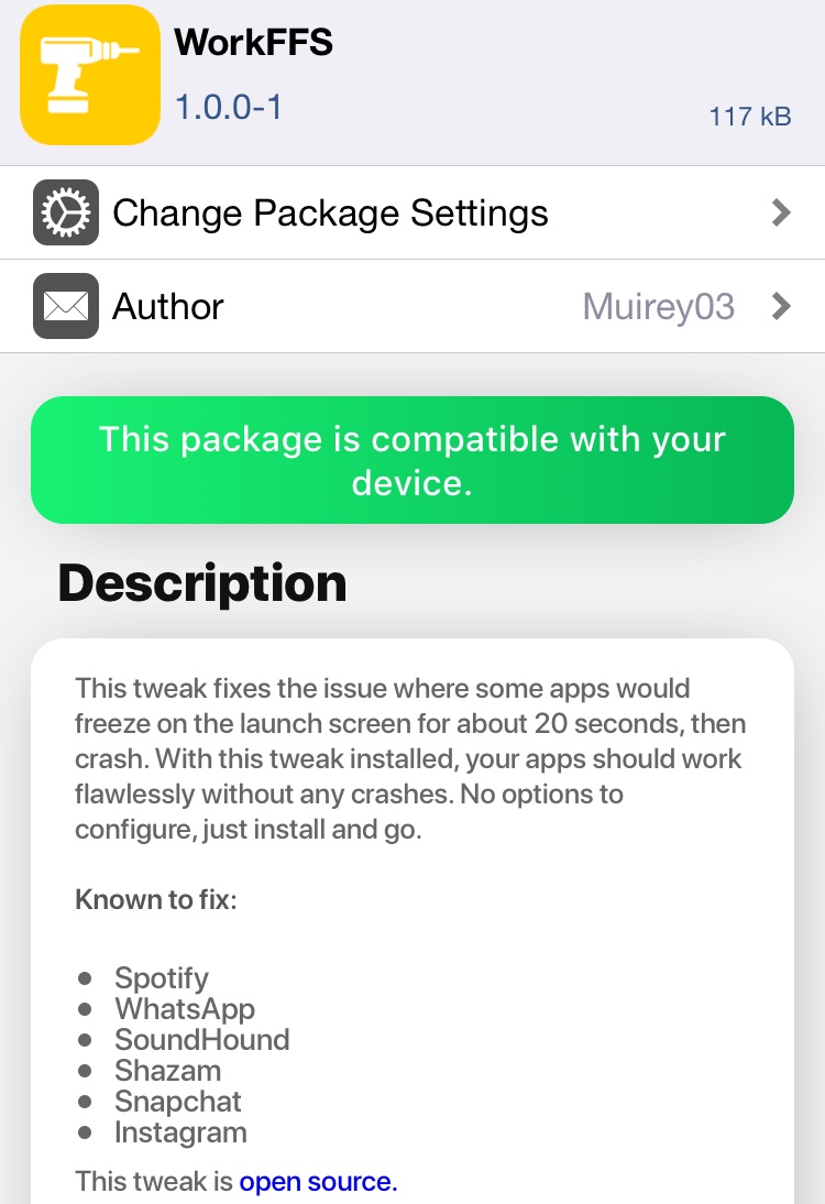 Workffs A Tweak Made To Resolve Freezing And Crashing Issues With