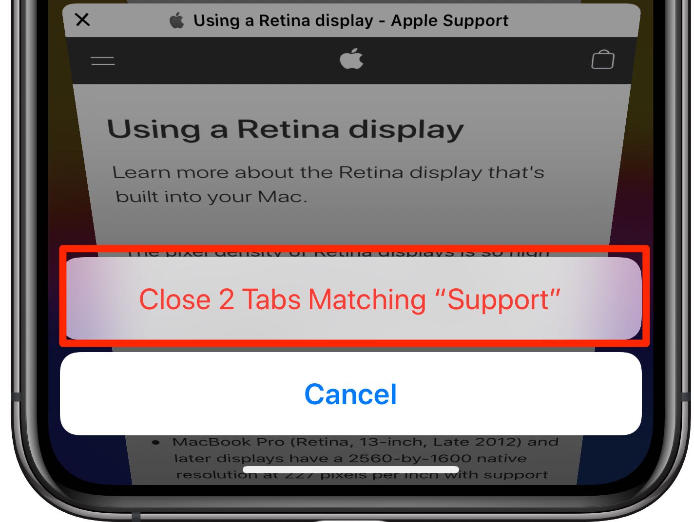 This tutorial explains how you can fast close searched tabs in Safari on iPhone and iPad