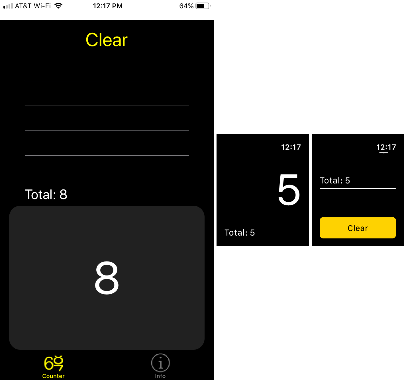 HeadTally app on iPhone and Apple Watch