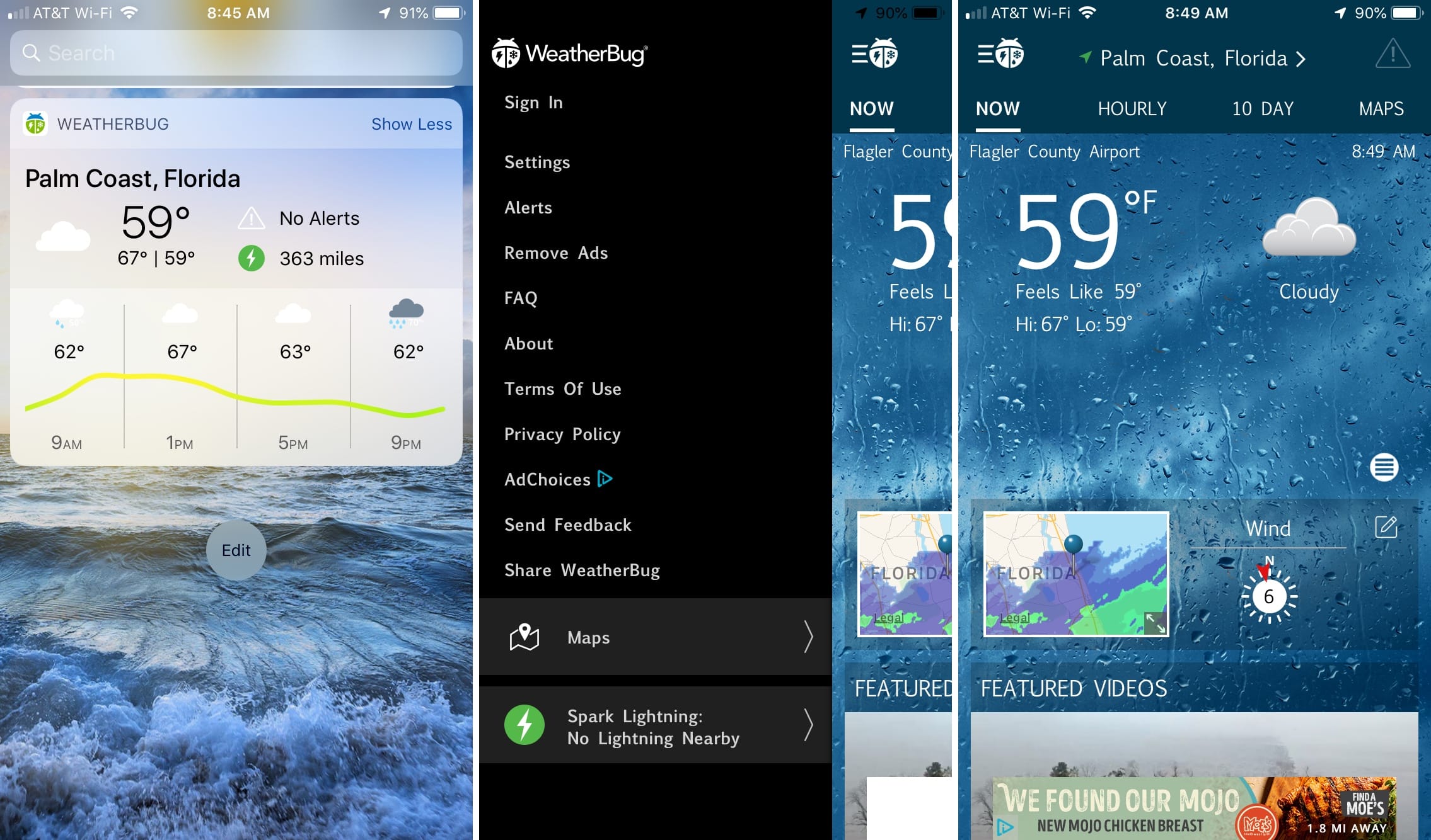 WeatherBug on iPhone
