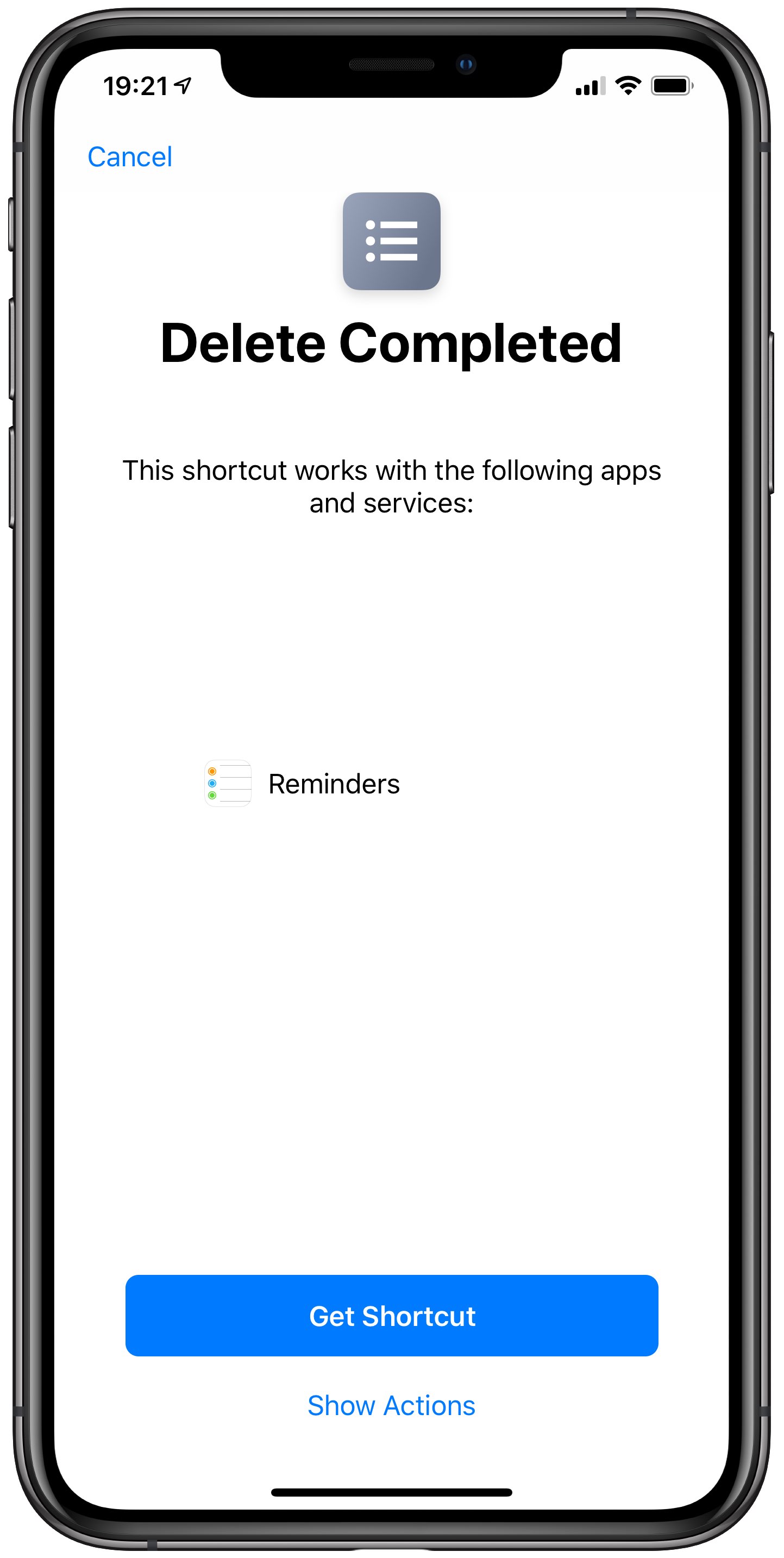 How to delete completed reminders