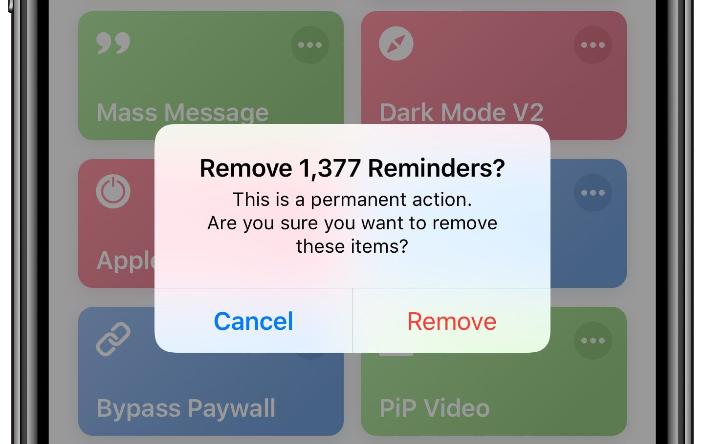 How to delete completed reminders