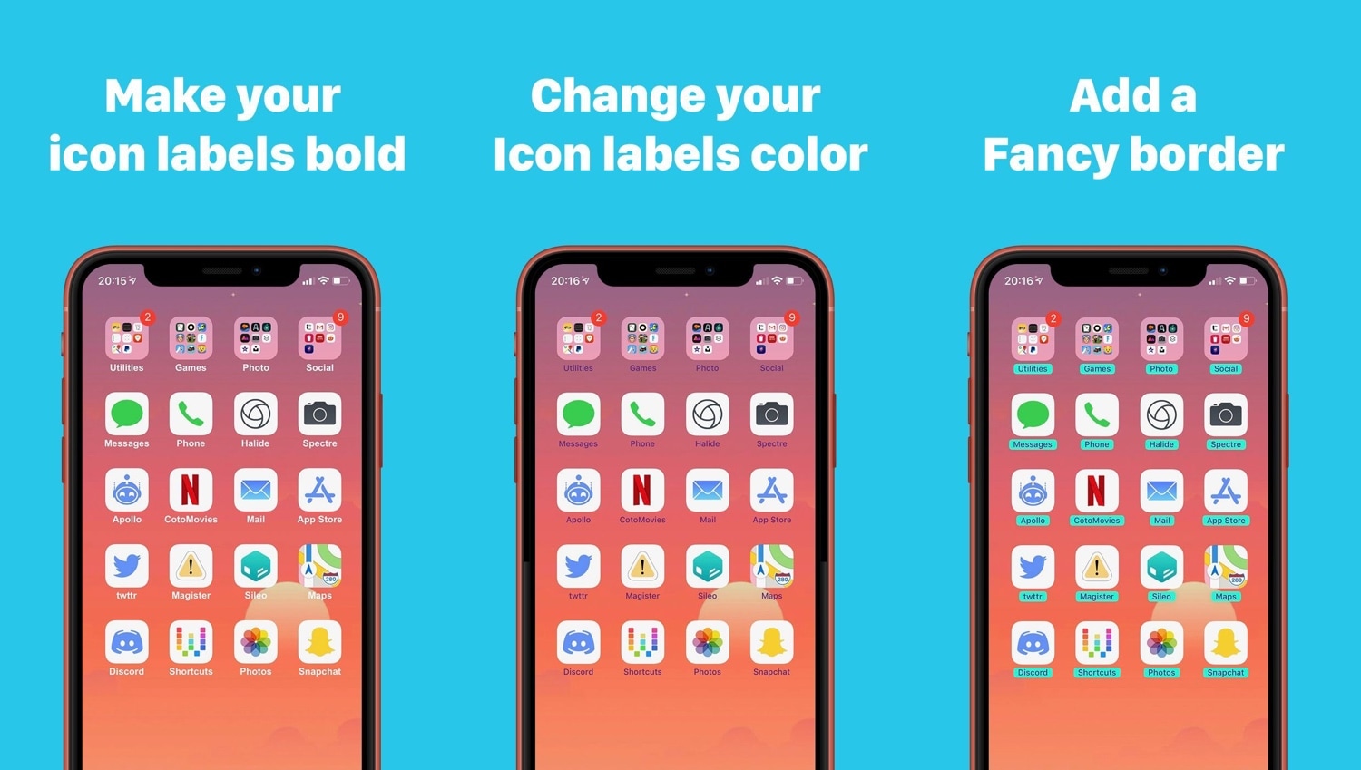 Give Your Home Screen'S App Icon Labels A Makeover With Labelchanger