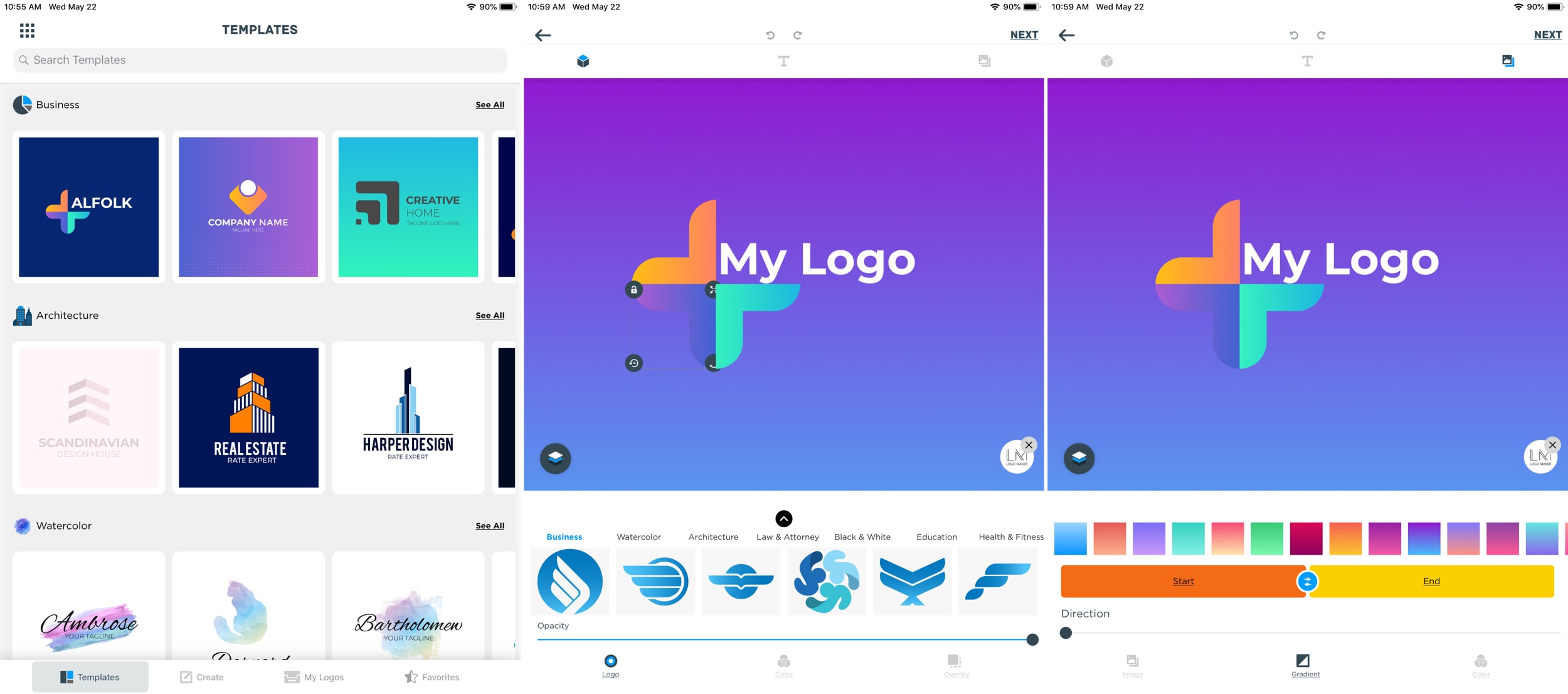 Logo Maker Design Monogram iPad