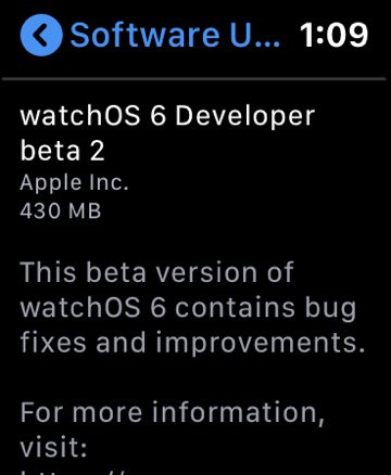 watchOS 6 teasing OTA updates on the Apple Watch