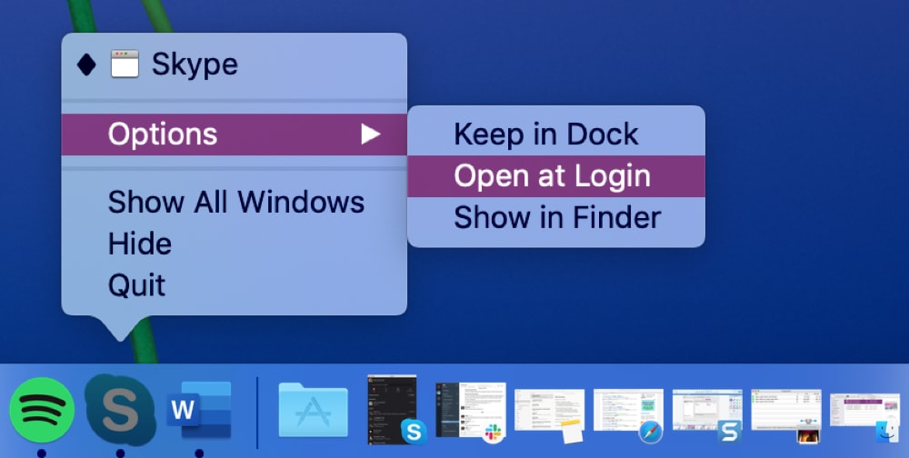 Mac Uncheck Open at Login App Dock