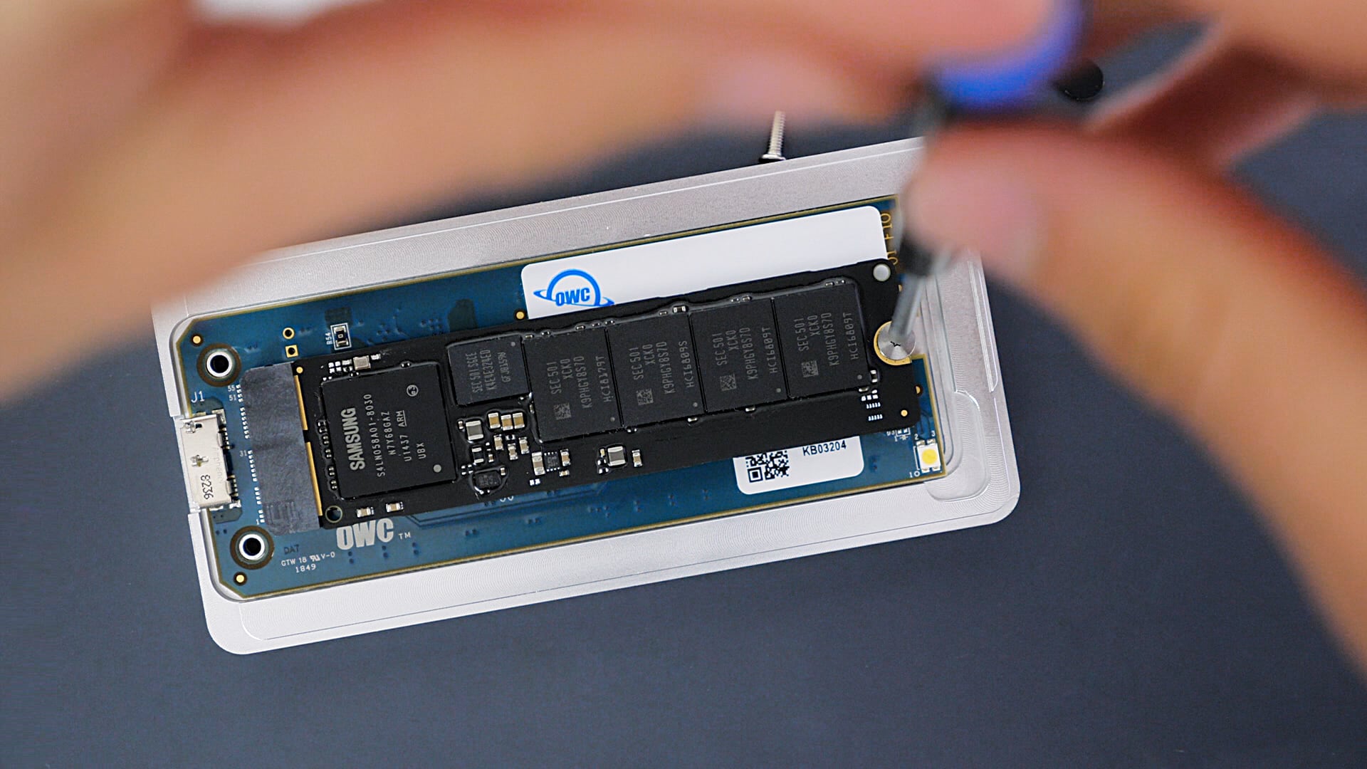 How to swap factory SSD for OWC Aura Pro X2 to speed up MacBook Air
