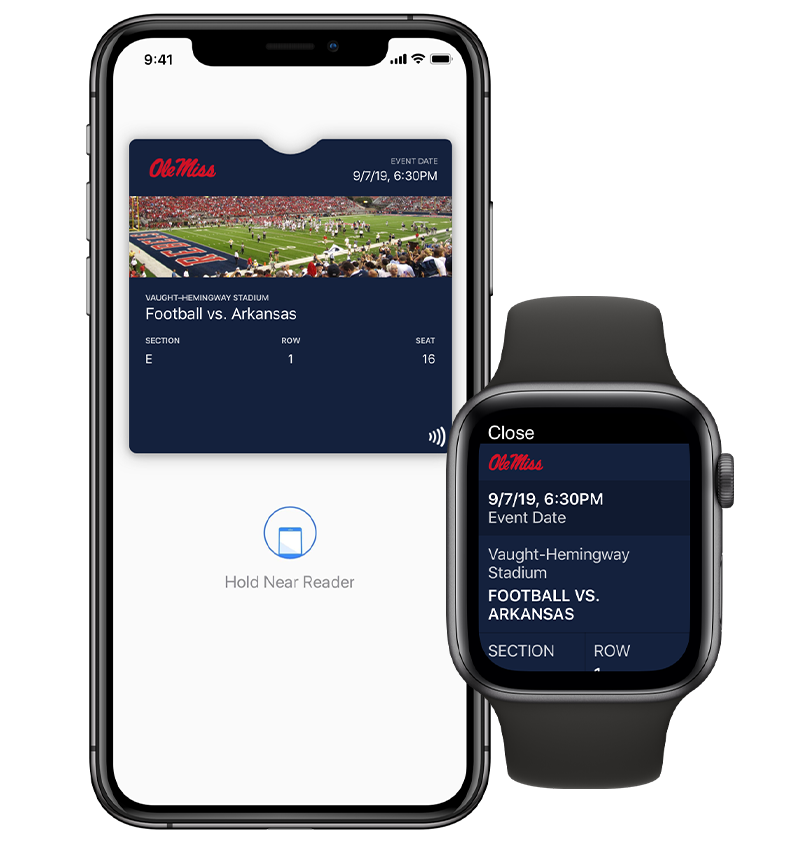 Contactless tickets for college sports in Apple Wallet