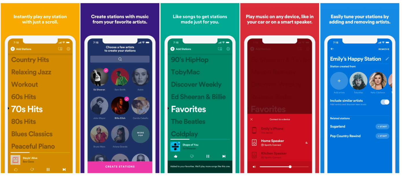 Spotify Stations focus on playlists