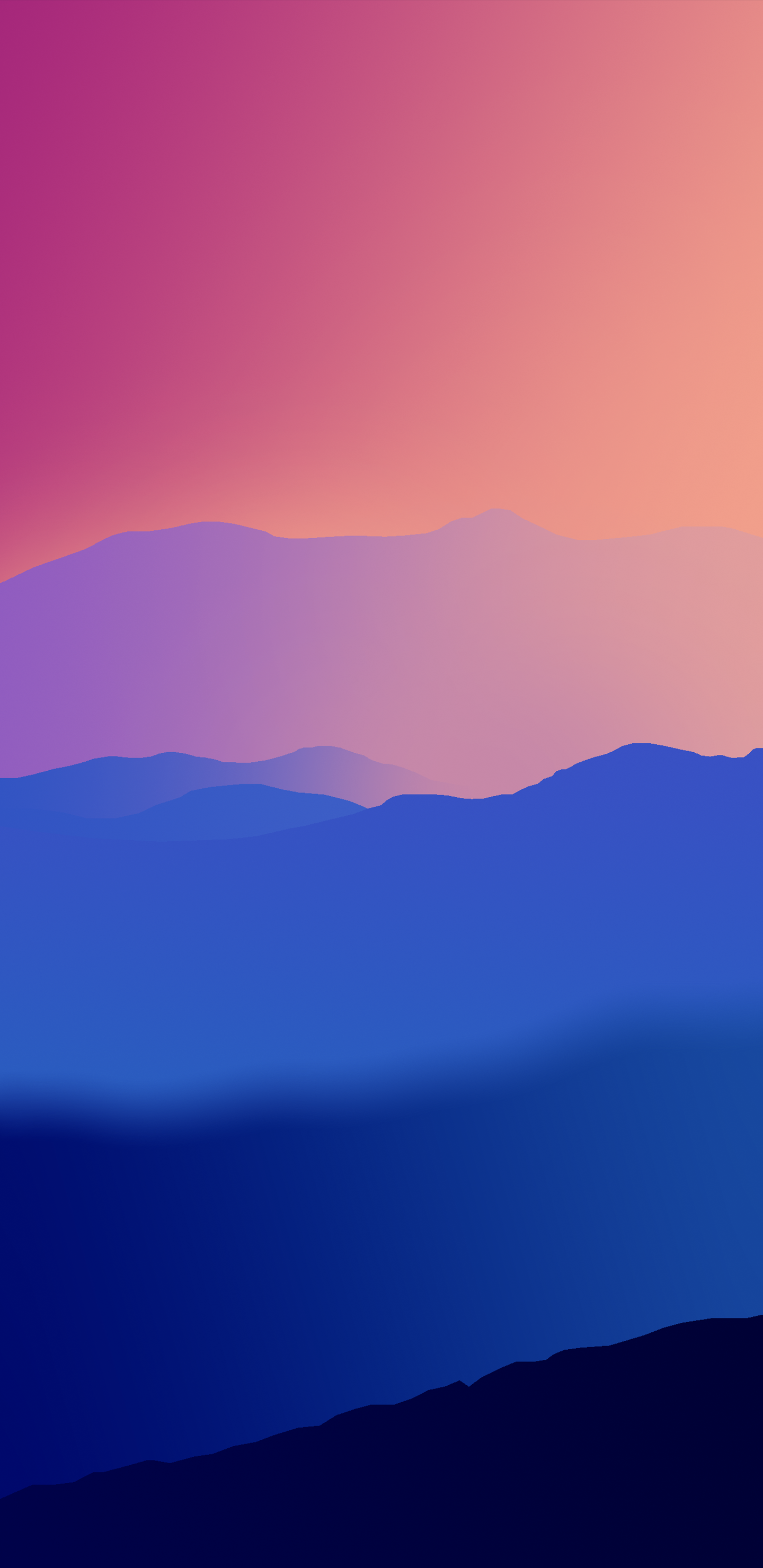แจกภาพพื้นหลัง (Wallpaper) ชุด Sunset Mountains สำหรับ iPhone