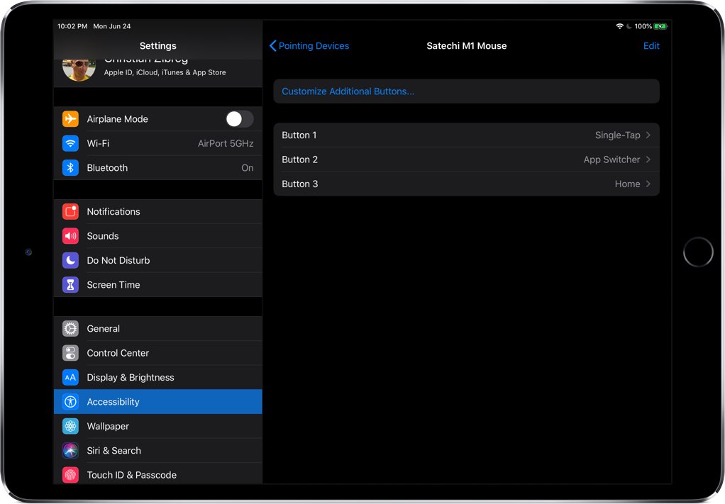 Customize Additional Buttons in iPad Accessibility settings