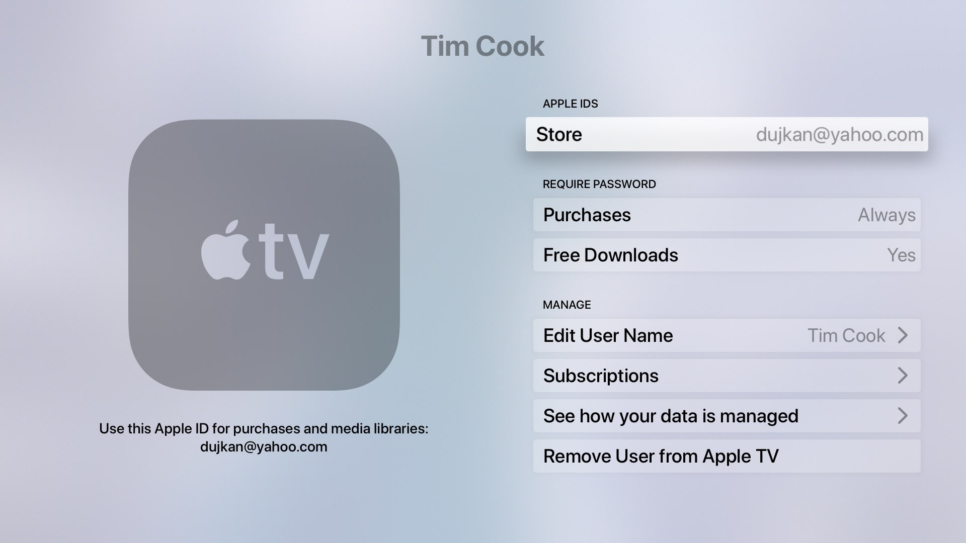 How to to your Apple TV easily switch between multiple accounts