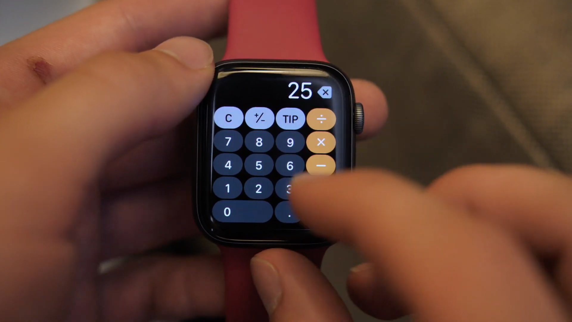 Apple Watch calculate tips