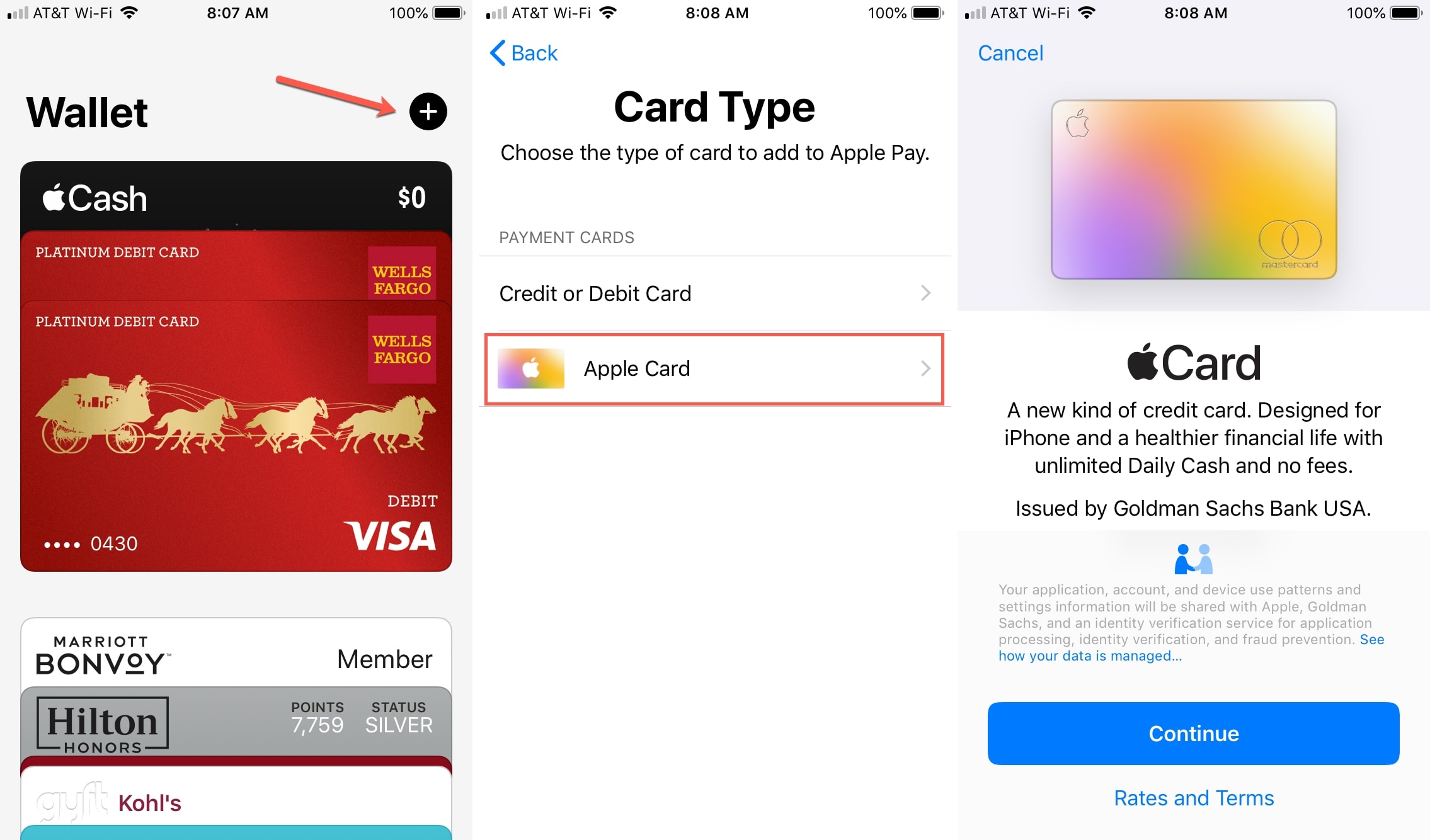Apply for Apple Card Wallet 
