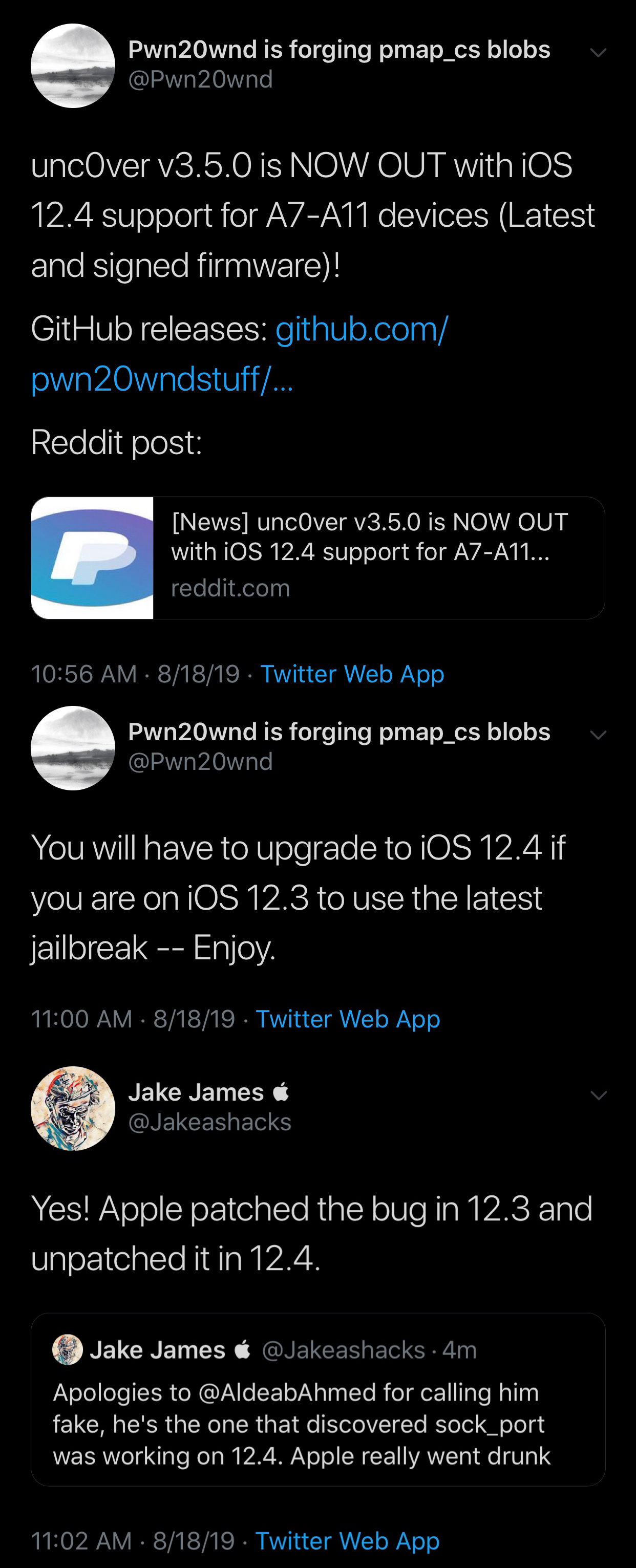 Unc0ver V3 5 0 Released With Support For Ios 12 4