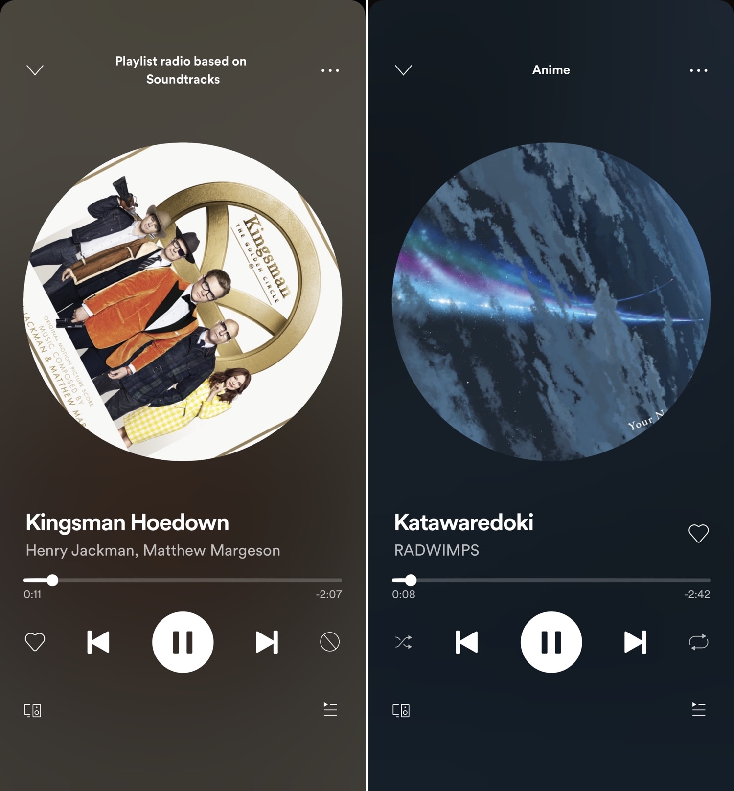how to get to music visualizer for spotify