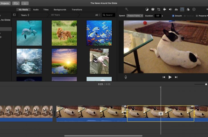 Как добавить эффект стоп-кадра в iMovie на Mac и iOS 100