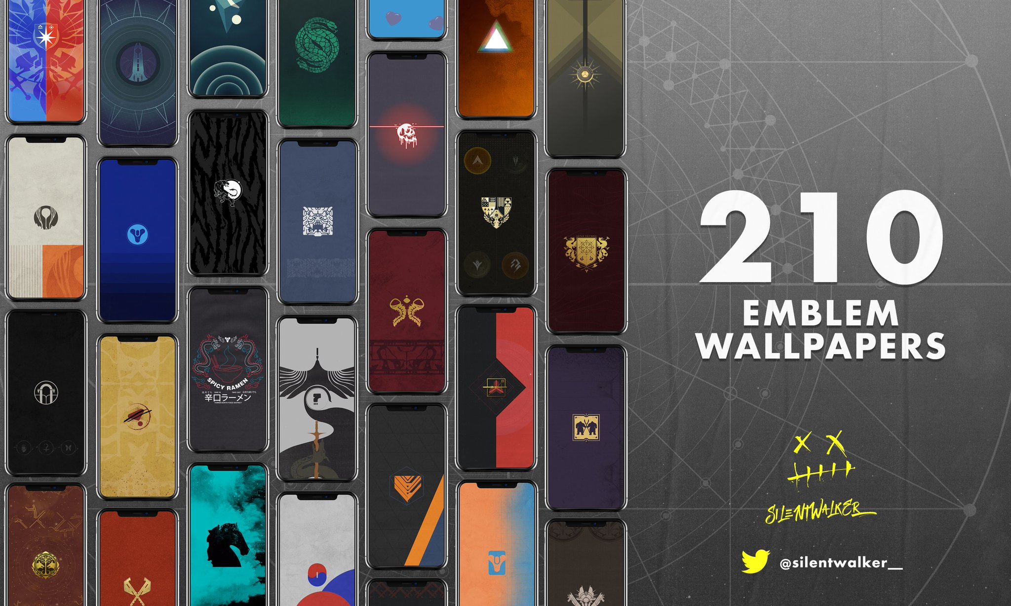 Destiny 2 iPhone Wallpaper mockup silentwalker_