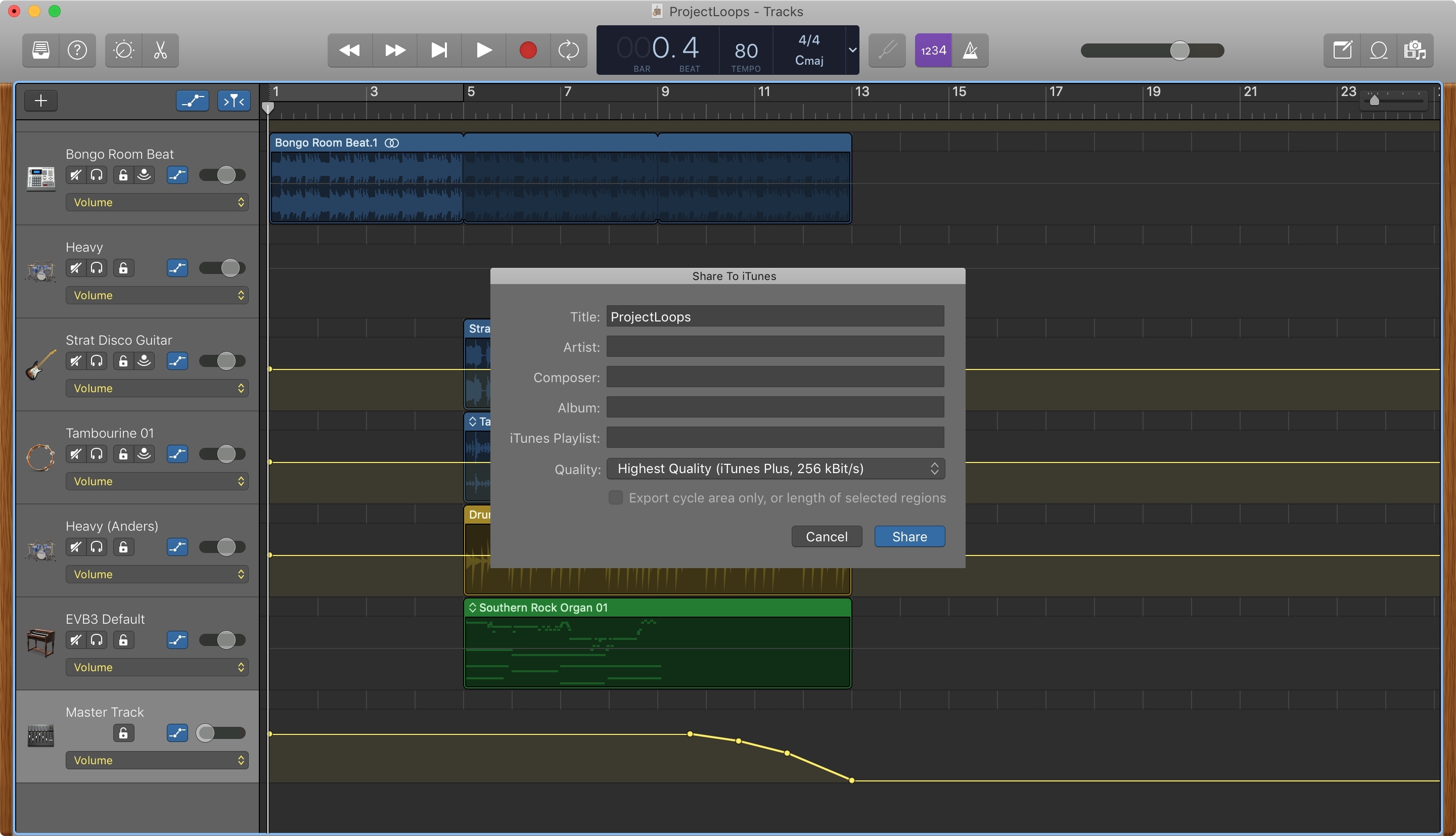 how to share garageband songs on facebook