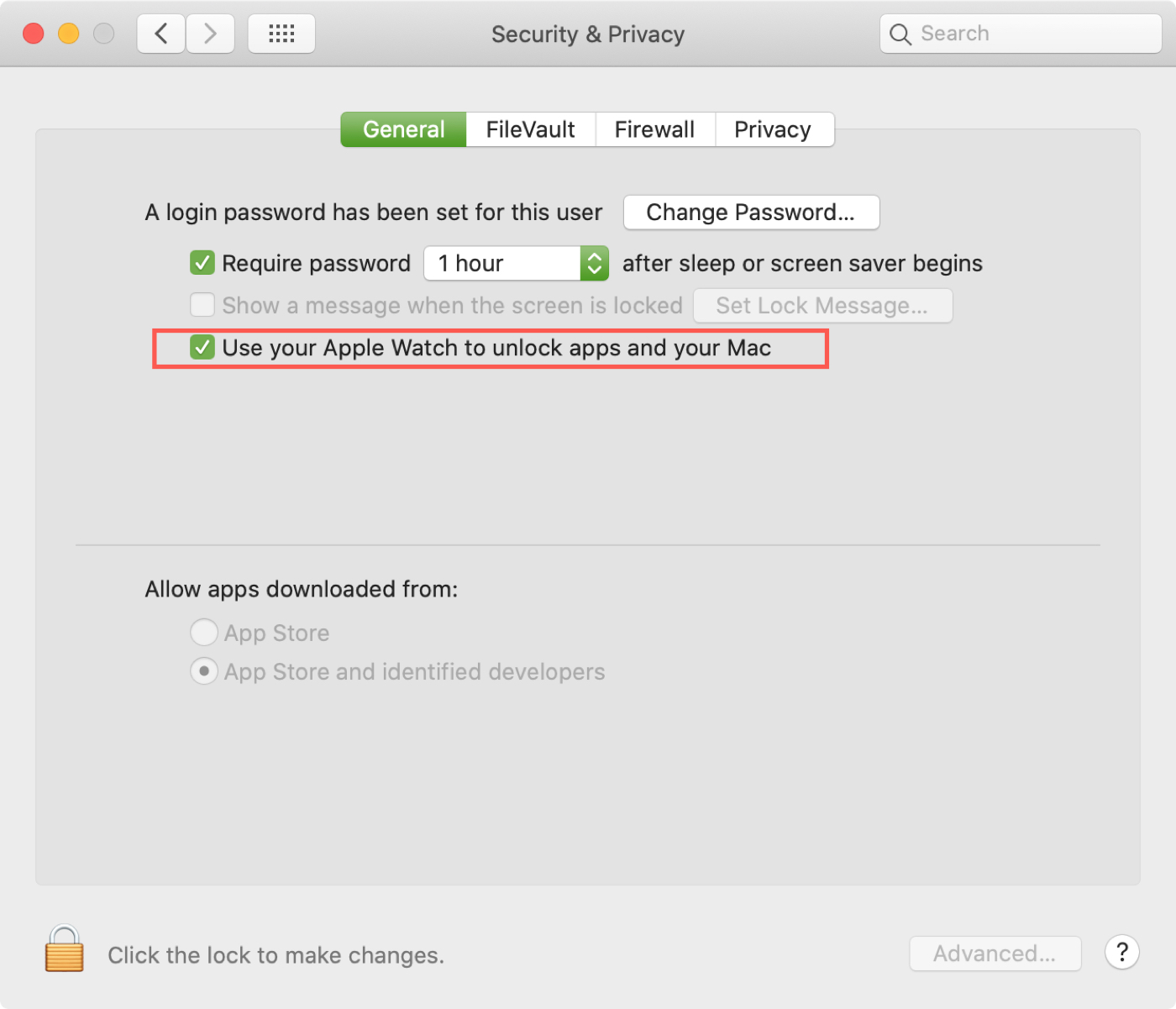 Unlock and Approve with Apple Watch Mac