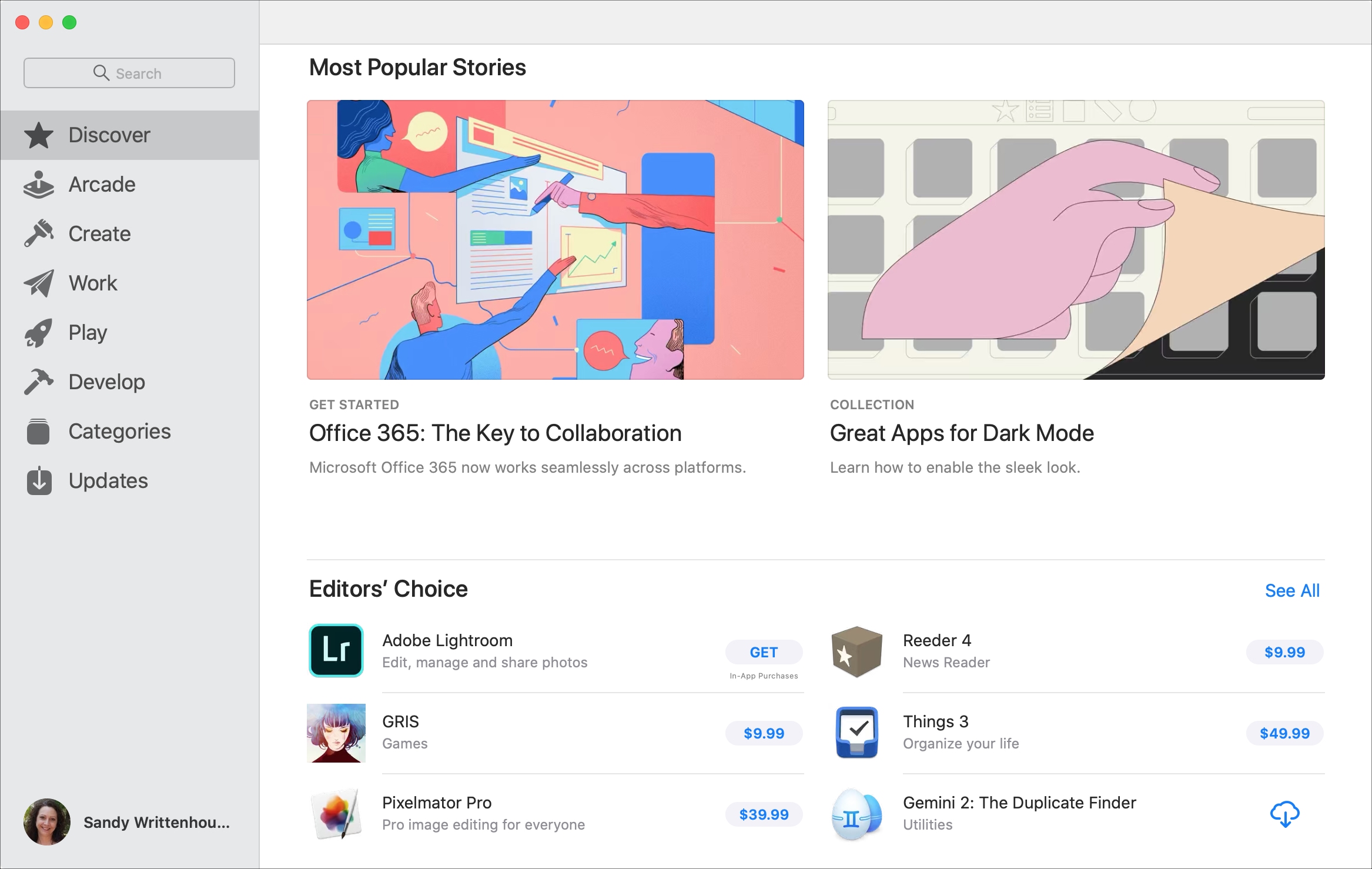 App Store Discover on Mac