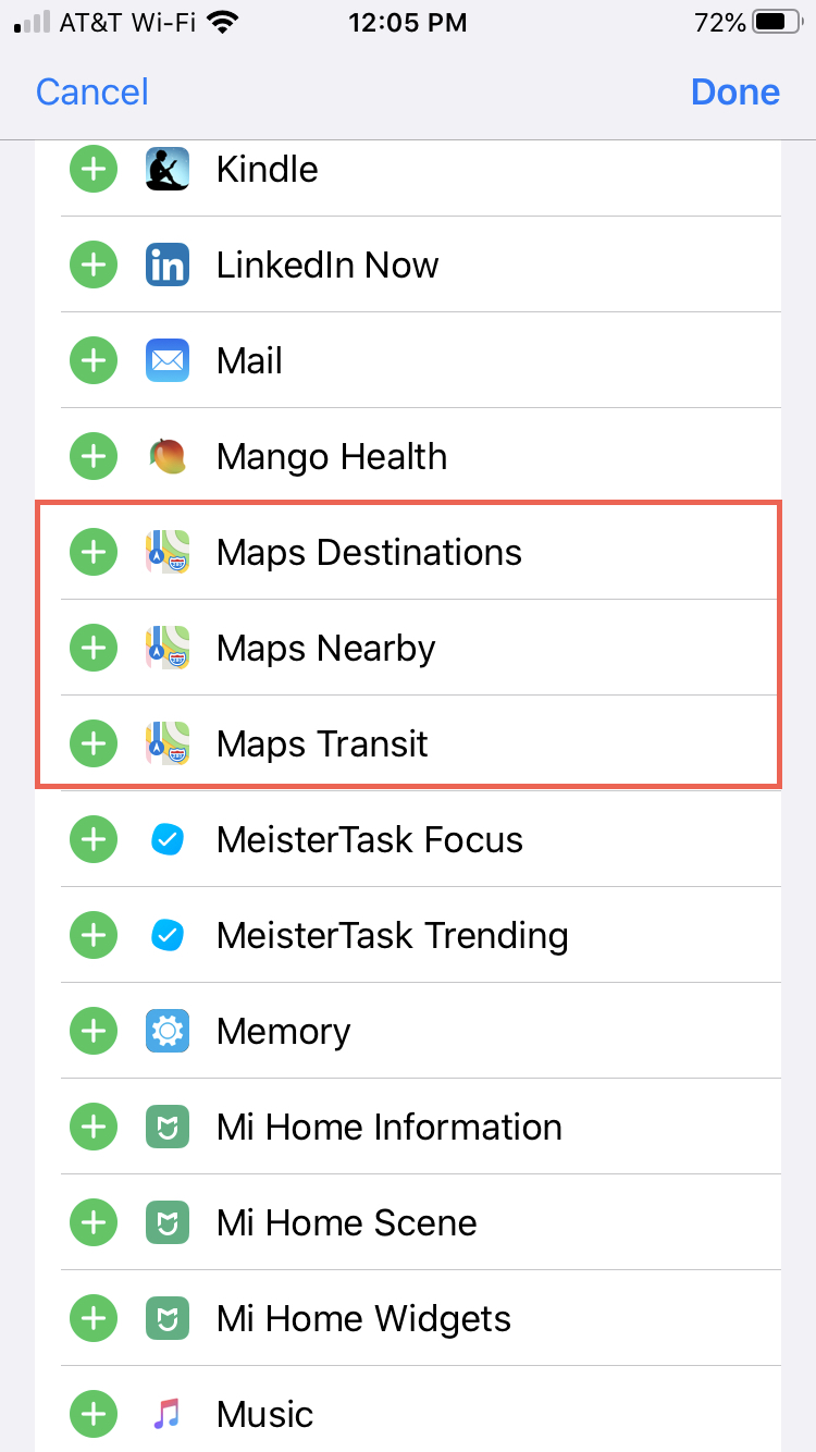 Apple Maps Widgets
