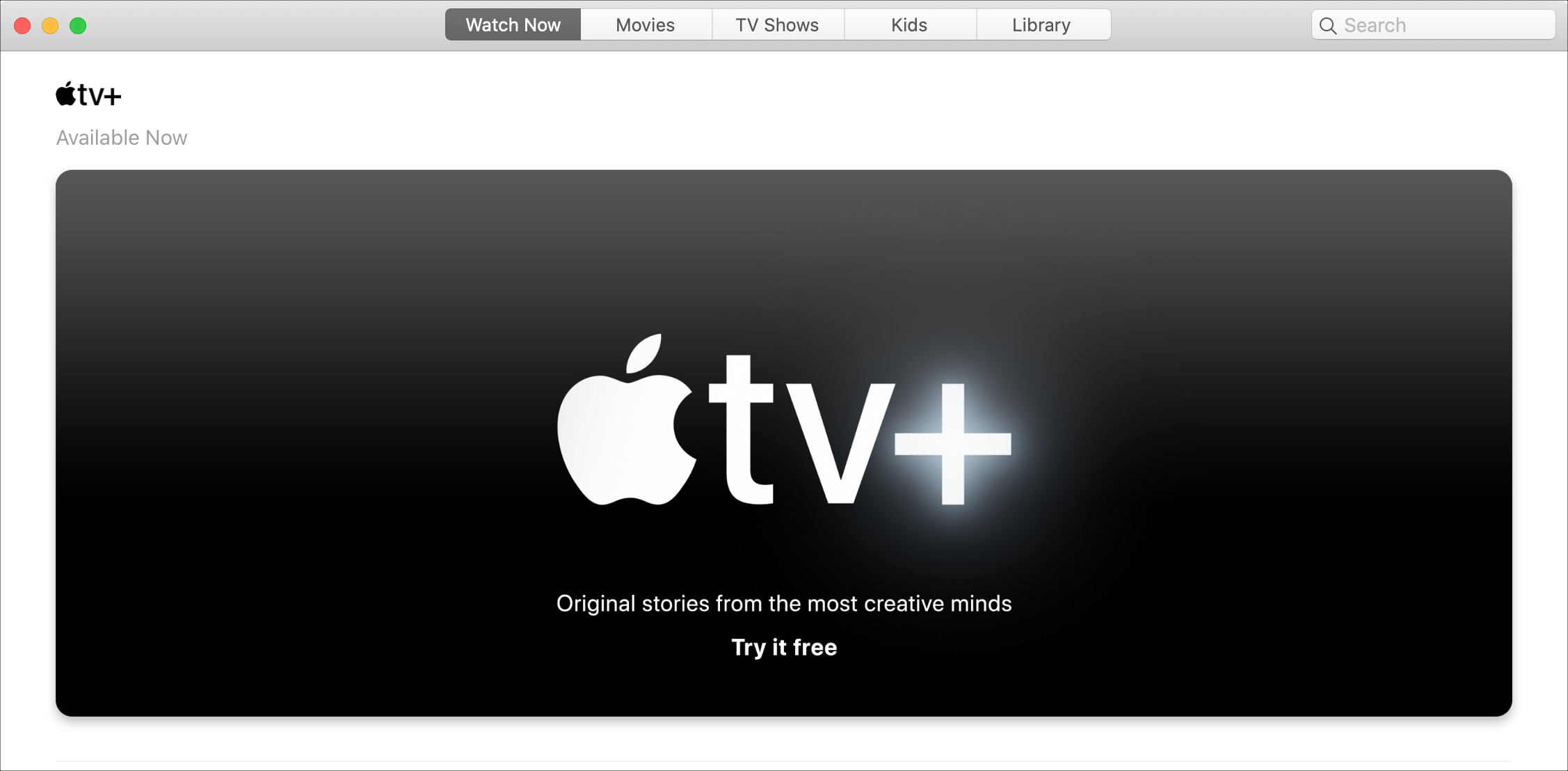 Apple TV+ Try it free