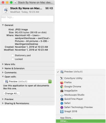 How to change the default app to open specific file types on Mac