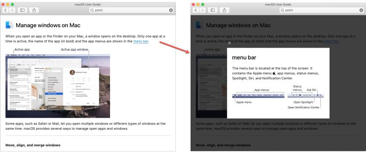 How to use the built-in Mac Help system