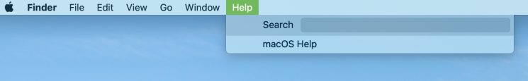 How to use the built-in Mac Help system