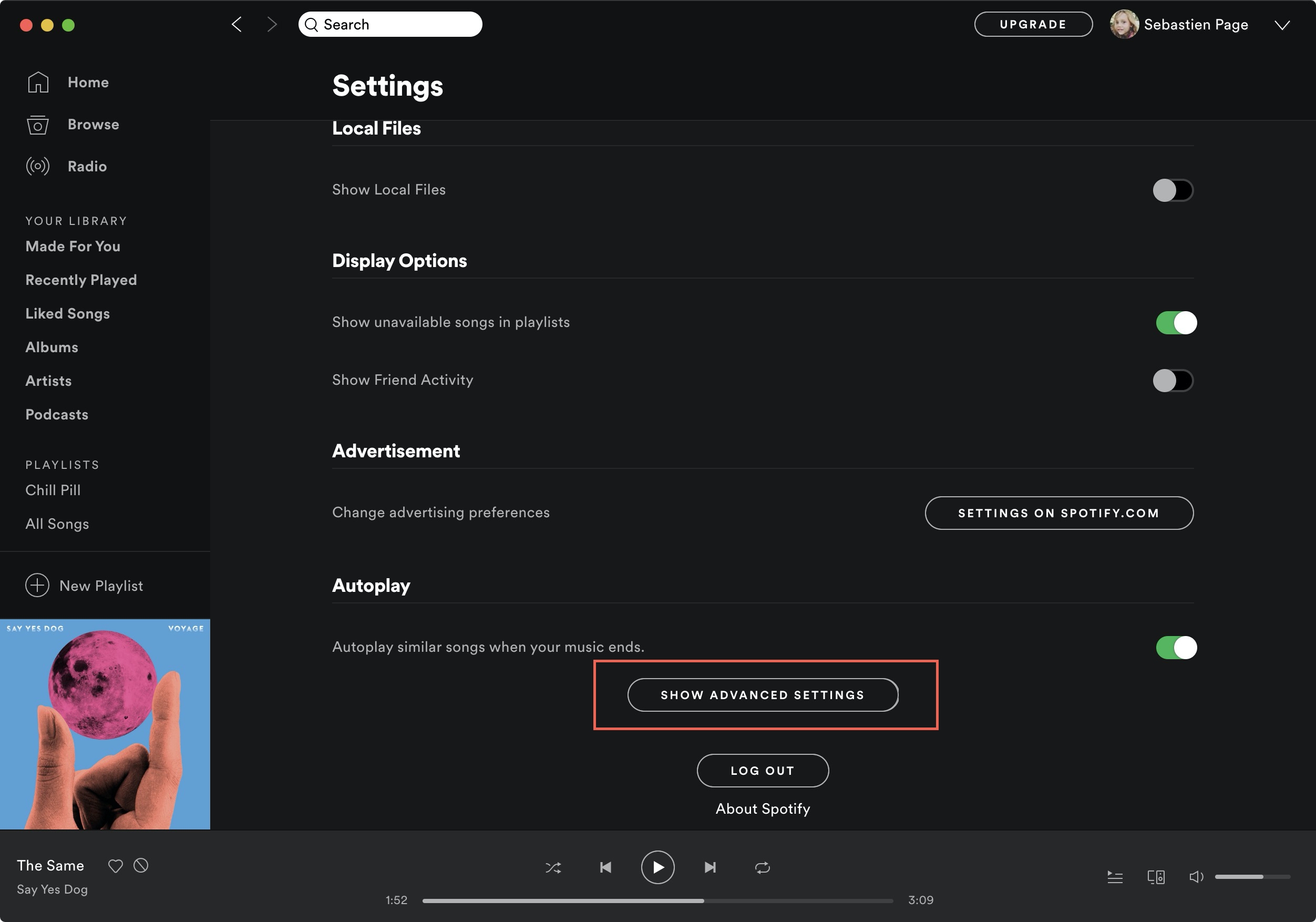 Spotify Advanced Settings Mac
