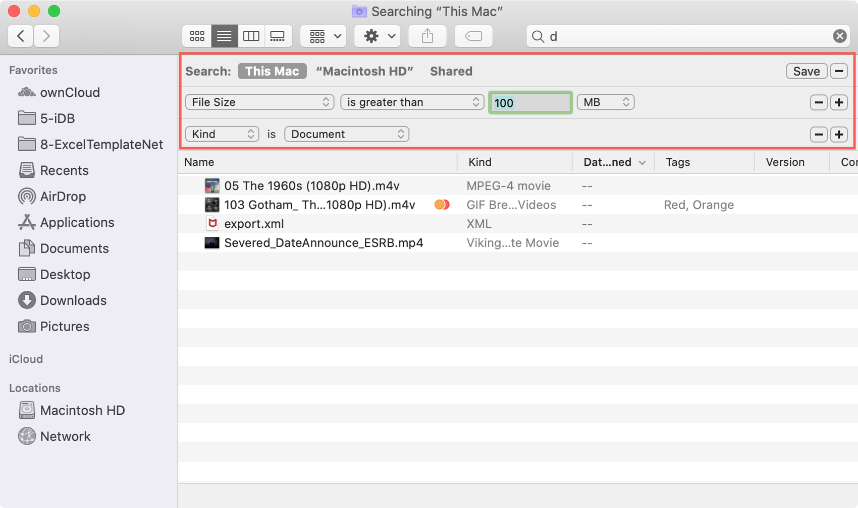 Finder Search Large Document Mac