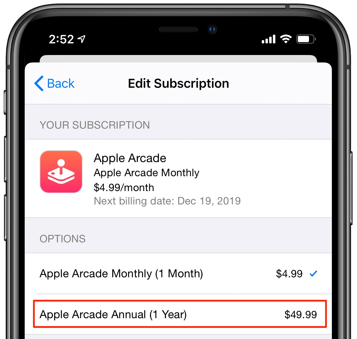 Apple Arcade annual subscription save money