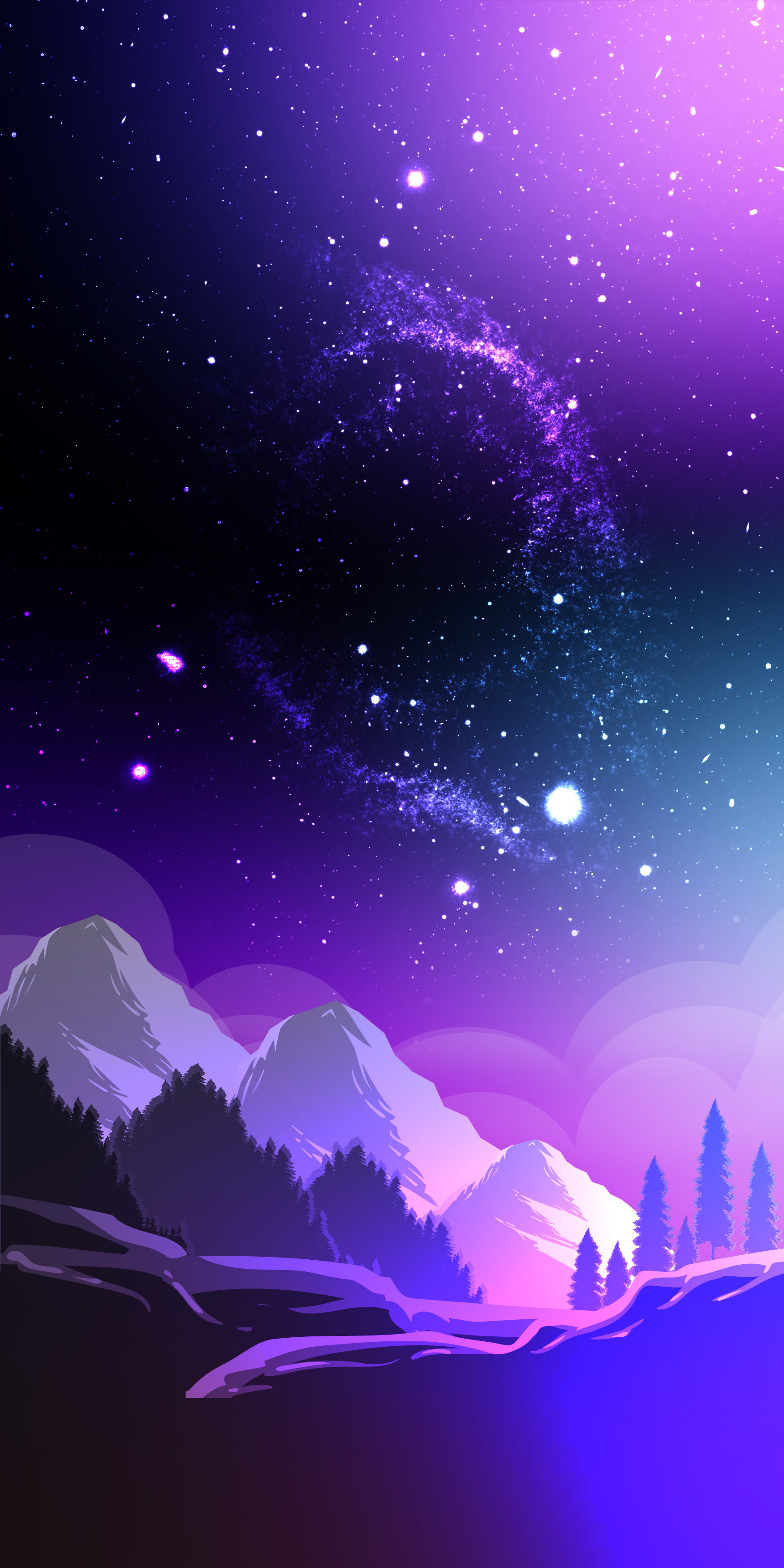 Frozen landscape wallpapers for a snowy iPhone