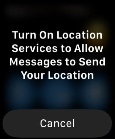 Apple Watch turn on location services