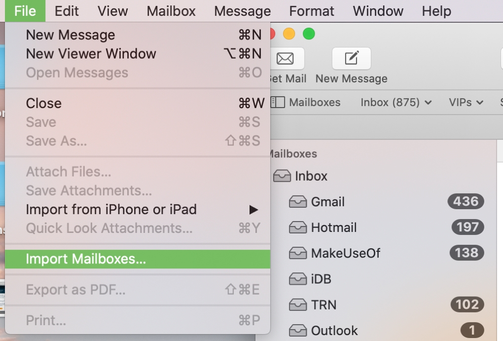 Import Mailboxes Mail Mac
