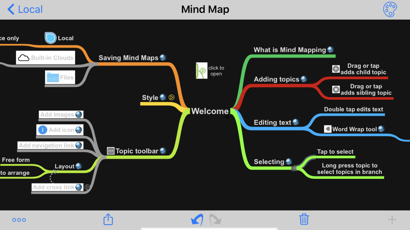 Mind map apps iPhone iPad SimpleMind