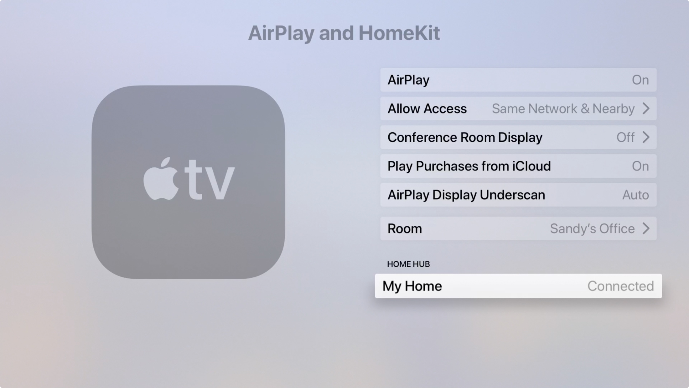 Apple TV as Home Hub