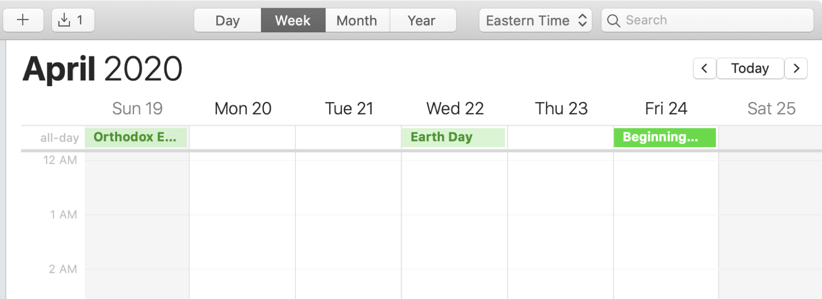 Calendar Mac All Day Events
