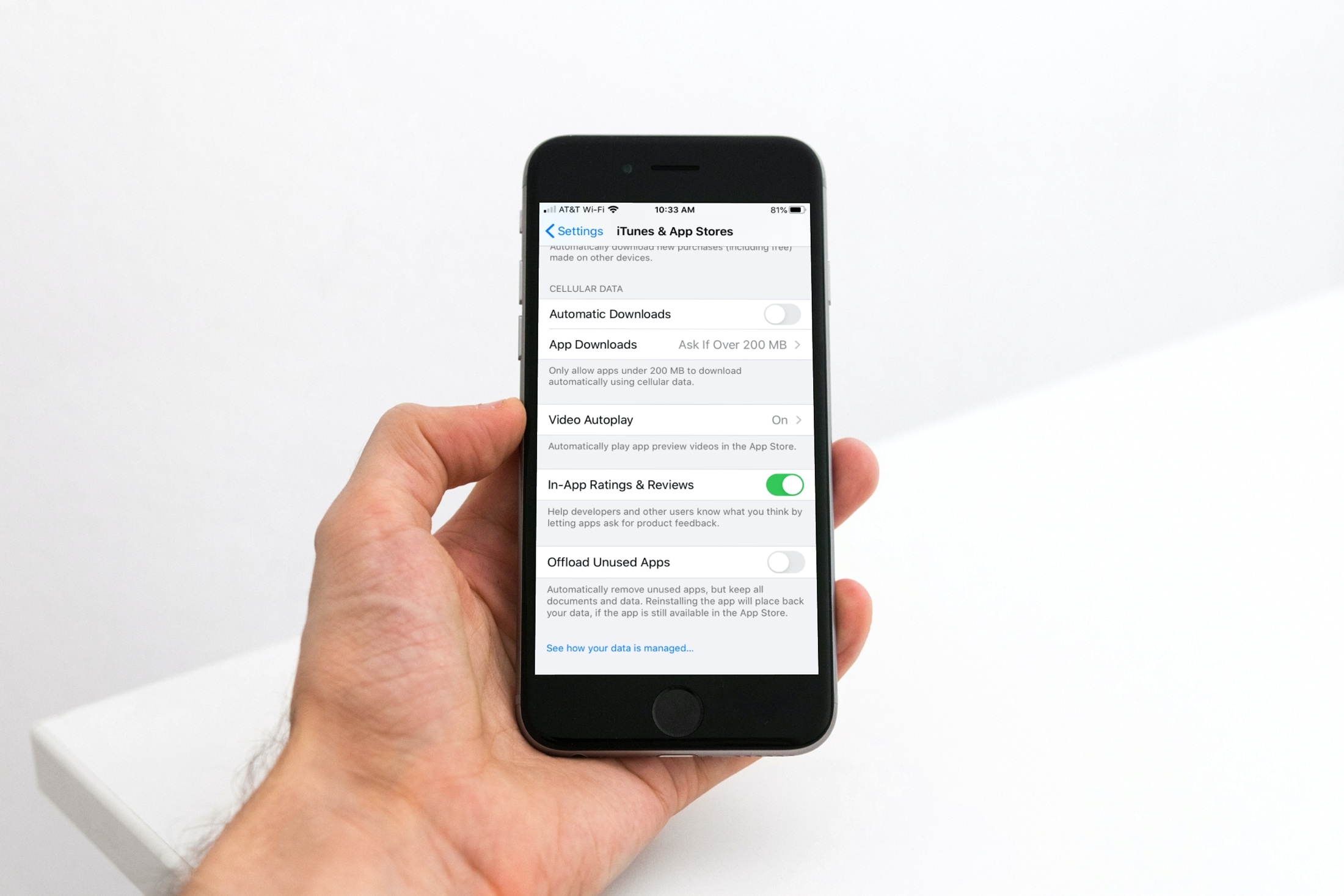 Désactiver le déchargement des applications inutilisées sur iPhone