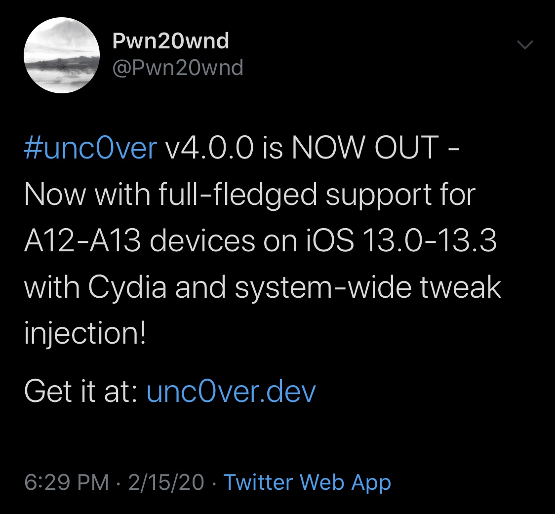 Unc0ver V4 0 0 Adds Support For A12 X A13 Devices On Ios 13 0 13 3
